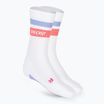 CEP Miami Vibes 80's white/pink sky calzini da corsa a compressione da uomo