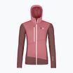 Felpa da donna ORTOVOX Fleece Grid Hoody mountain rose