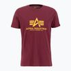 Maglietta Alpha Industries Basic bordeaux da uomo
