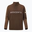 Felpa uomo Descente Chest Logo T-Neck spalla marrone