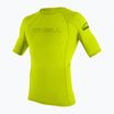 Camicia da bagno O'Neill Basic Skins Rash Guard da uomo lime