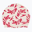 Cuffia Speedo da bambino con stampa Slogan bianco/rosso