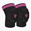 RDX K5 Hosiery Ginocchiere in schiuma nero/rosa