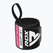 Tutore per polso RDX WR11 Gym Wrist Wrap nero/rosa