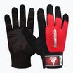 RDX W1F Guanti da allenamento a dita piene rossi