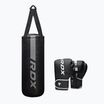 Sacco da boxe RDX F6 Junior + guantoni da boxe argento opaco