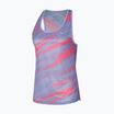 Canotta running donna Mizuno DAF Graphic Tank lilla pastello