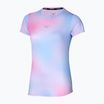 Maglietta da corsa da donna Mizuno Impulse Core Graphic Tee blu alogeno