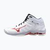 Scarpe da pallavolo da uomo Mizuno Wave Voltage 2 Mid bianco/salsa/nero