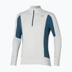 Felpa da corsa Mizuno Warmalite Half Zip Uomo nimbus cloud/ blue wing teal