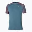 Maglietta da tennis da uomo Mizuno Mugen Shadow Tee blu miraggio