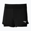 Pantaloncini da tennis da donna Mizuno Flex Short nero