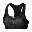 Reggiseno da allenamento imbottito Mizuno Alpha nero/albicocca ghiaccio