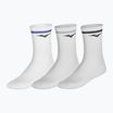 Mizuno Training With Line calzini 3 paia bianco / etere / bellwether