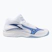 Scarpa da pallavolo Mizuno Thunder Blade Z Mid bianco/blu scuro/blu scuro