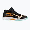 Scarpa da pallavolo Mizuno Thunder Blade Z Mid nero/tangelo/verde ghiaccio