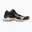Scarpe da pallavolo Mizuno Wave Lightning Z8 Mid nero/tangelo/verde ghiaccio
