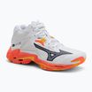 Scarpe da pallavolo Mizuno Wave Lightning Z8 Mid bianco/fiery coral 2/citrus