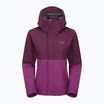 Giacca antipioggia Rab Downpour da donna mulberry/prugna