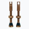 Peaty's X Chris King MK2 Set di valvole Presta Tubeless 42 mm bourbon