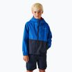 REGATTA Hanleigh II giacca da pioggia per bambini blu olimpico/navy/tangerine tango