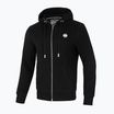 Felpa con cappuccio e zip Pitbull Small Logo Uomo, nero