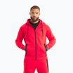 Felpa con cappuccio e zip Pitbull Dogwood da uomo, colore fluo/rosso