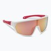 Occhiali da sole per bambini GOG Flint bianco opaco/rosa neon/rosa policromatico