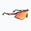 Occhiali da sole Rudy Project Defender nero opaco/arancio oliva/arancio multilaser
