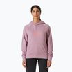 Felpa con cappuccio Helly Hansen Core Graphic da donna, viola argilla