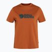 Maglietta da trekking da donna Fjällräven Logo terracotta marrone