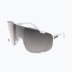 Occhiali da sole POC Devour hydrogen white/clarity road/sunny silver