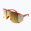 Occhiali da sole POC Devour prismane red/clarity road/partly sunny gold