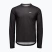 Maglia ciclismo uomo manica lunga POC Motion Air nero uranio