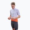 Maglia da ciclismo POC Essential Road Logo uomo grigio granito/arancio rosa