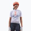 Maglia ciclismo donna POC Essential Road Logo idrogeno bianco/grigio granito