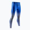 Leggings termici X-Bionic Invent Fx da uomo blu fiorito/grigio chiaro