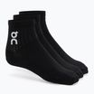 On Running Logo Sock Mid 3 paia nero
