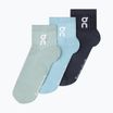On Running Logo Sock Mid 3 paia lavaggio/navy
