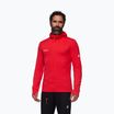 Felpa da trekking da uomo Mammut Taiss Light ML con cappuccio mammut red