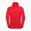 Felpa da trekking da uomo Mammut Taiss Light ML con cappuccio mammut red