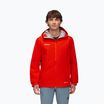 Giacca antipioggia da uomo con cappuccio Mammut Crater Light HS rosso