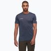 Mammut Tree Wool FL, maglietta da trekking da uomo, marina melange