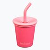 Tazza Klean Kanteen Kid's Steel Straw Lid 296 ml rouge red