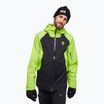 Giacca da sci da uomo Black Diamond Recon Lt Stretch nero/verde lime