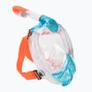 SEAC Libera blu chiaro/arancione maschera integrale per lo snorkeling