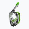 Maschera integrale SEAC Magica grigio chiaro/verde lime per lo snorkeling