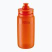 Bottiglia da bicicletta Elite FLY Tex 550 ml trasparente/arancione rosso