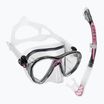 Set da immersione Cressi Big Eyes Evolution + Alpha Ultra Dry nero/rosa