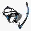 Set da immersione Cressi Big Eyes Evolution + Alpha Ultra Dry nero/blu